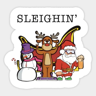 Sleighin' Sticker